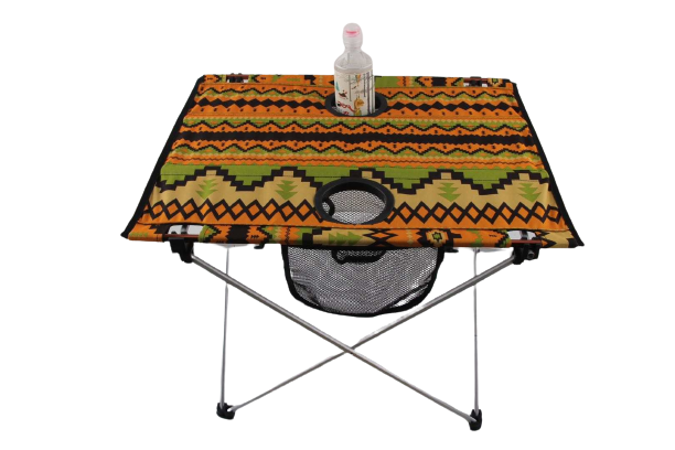 Colorful Folding Table - With 2 Cup Holders