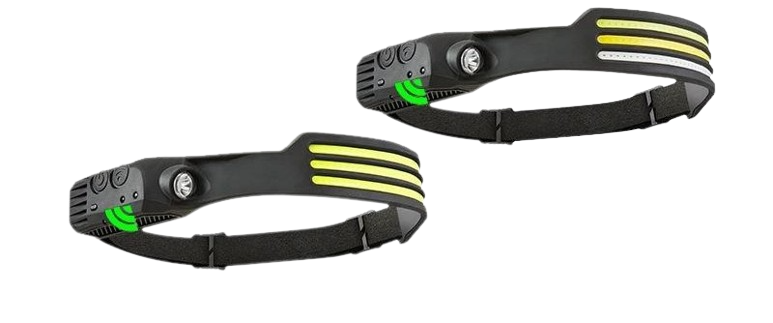 Strip Silicon Headlight with distance flash light - water proof