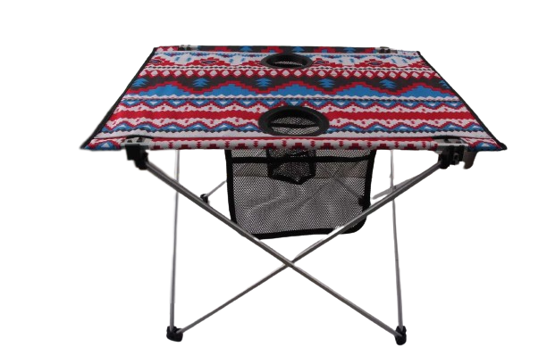 Colorful Folding Table - With 2 Cup Holders