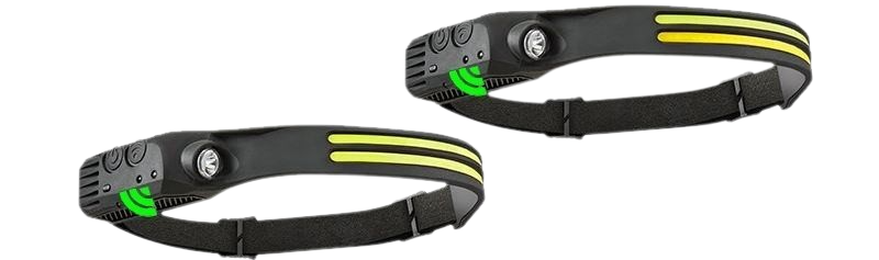 Strip Silicon Headlight with distance flash light - water proof