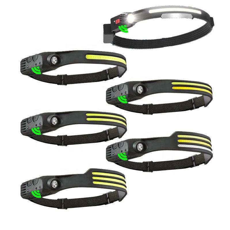 Strip Silicon Headlight with distance flash light - water proof