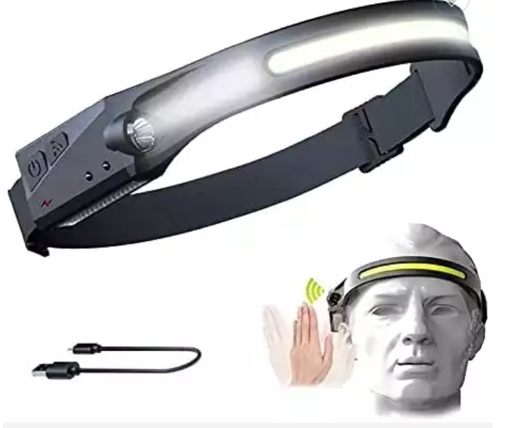 Strip Silicon Headlight with distance flash light - water proof