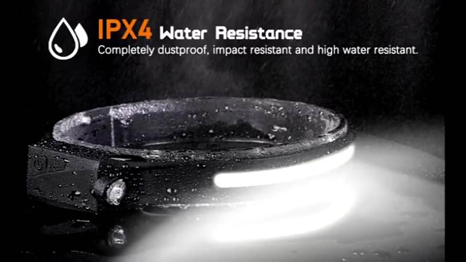 Strip Silicon Headlight with distance flash light - water proof